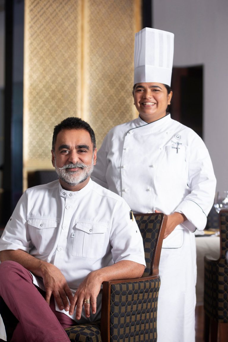 Michelin starred Chef Vineet Bhatia at Highly Rated Restaurant Ziya The Oberoi Mumbai Maharashtra India HungerHoo 6 768x1152