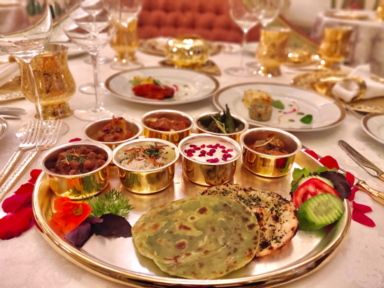 Highly Rated Restaurant Suvarna Mahal – Taj Rambagh Palace Jaipur Rajasthan India HungerHoo 4 768x576